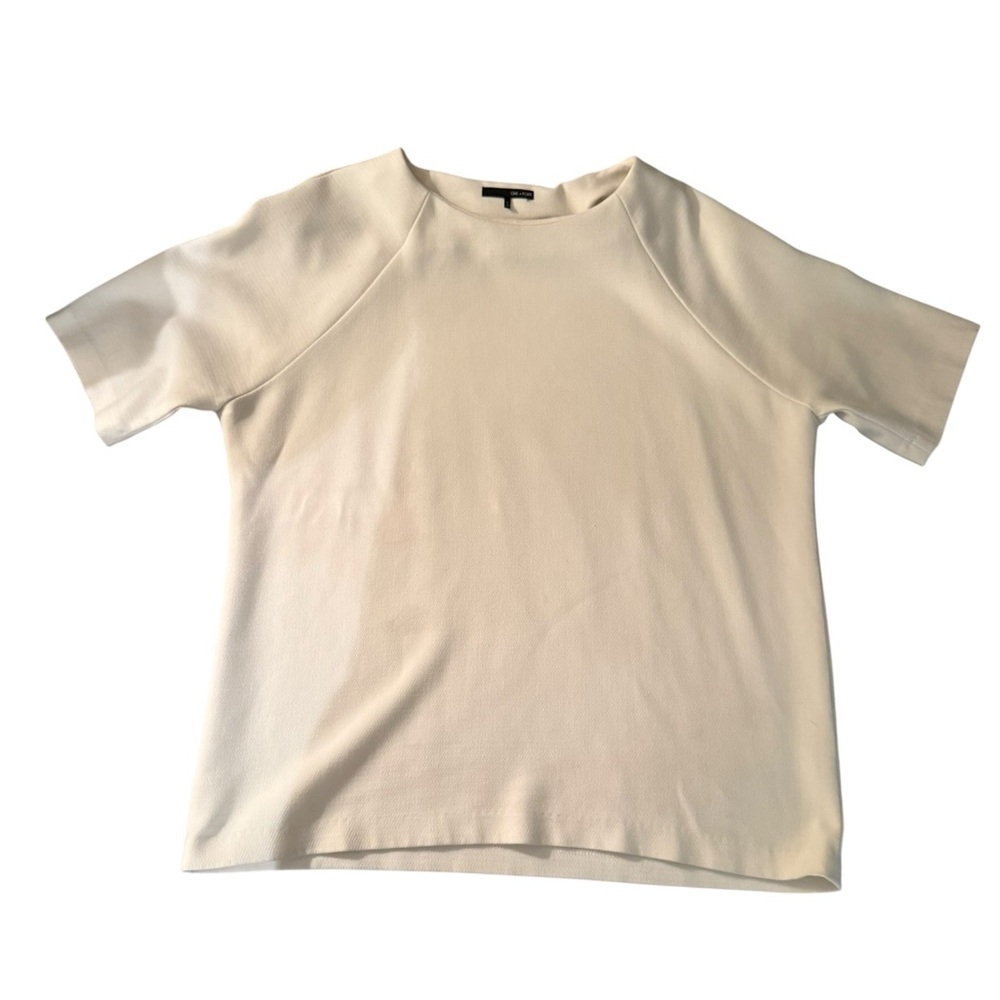 OAK + FORT Cream Textured Top
